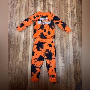 Celebrate Halloween 3T Tie Dye Halloween Top & Joggers